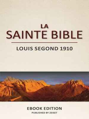 cover image of La Sainte Bible